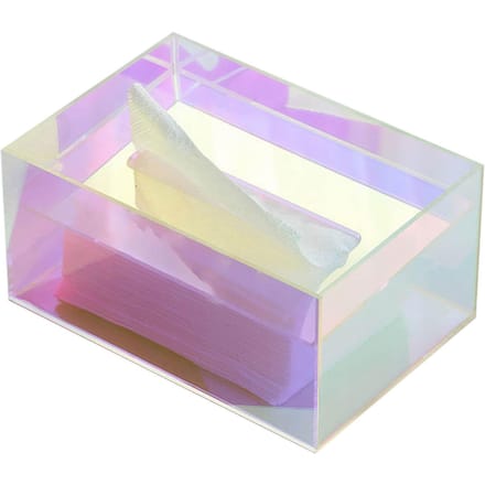 Tissueboxhouder Acryl Opbergruimte Grote Capaciteit Servettenbox voor Wasruimte Woonkamer pink