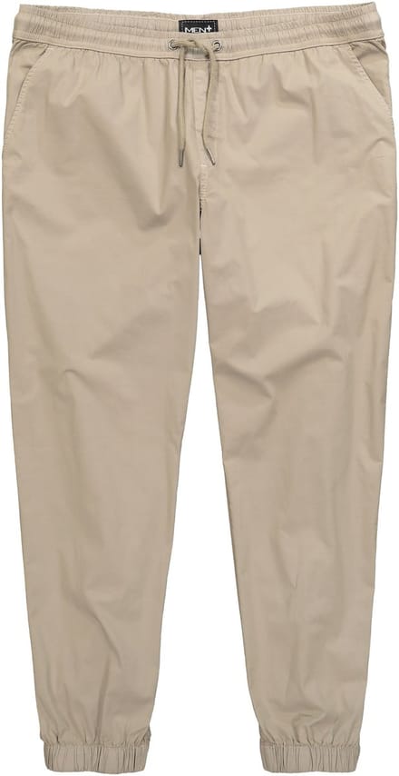 Men Plus - Heren - Instapbroek met tailleband FLEXLASTIC® Relaxed Fit - Zand - Maat L