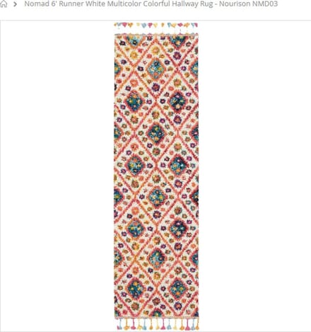 Nourison - Vloerkleed 'Nomad NMD03' - Multicolor/Veelkleurig - 66x182 cm