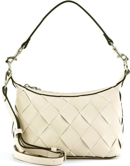 SEIDENFELT MANUFAKTUR Schoudertas Handtas SFM247 Midi Hobo Soft Beige