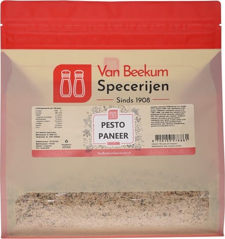 Van Beekum Specerijen - Pesto Paneer - 1 KG (hersluitbare stazak)