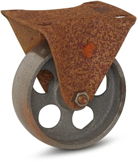 Vintage Retro Design bokwiel - Gietijzer - 100mm - 90kg