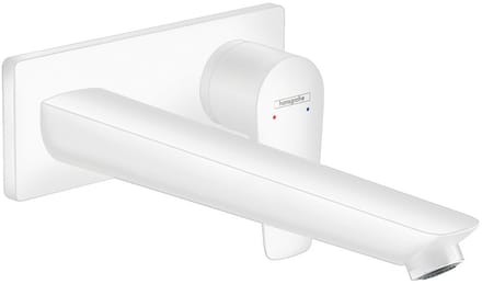 hansgrohe Talis E - Wastafelmengkraan - Ééngreeps bediening - Met afvoerplug - 225mm maat - Mat Wit