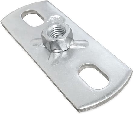 Muurplaat met moer - M16 - 120 x 40mm - Gegalvaniseerd