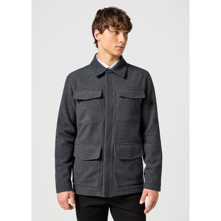 Wrangler Jacket Charcoal Heather Grey Taglia: M | Giacche Outlet | Uomo | Nero