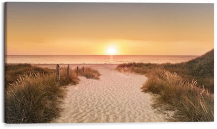 Schilderij Zonsondergang - 70 x 118 - Hout - REINDERS