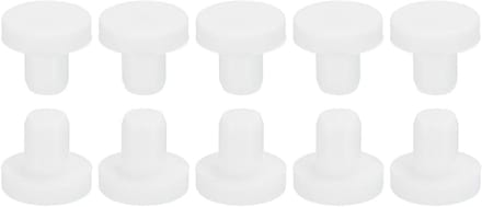 Rubberen Stopper - Gatdichter Flexibel - Afsluiten Leidingen - Zachte Flexibele Rubber - 6.5-7 mm Gat - Wit