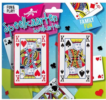 Free And Easy Speelkaarten 52 + 4 Blauw/rood