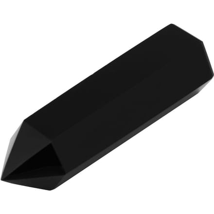 1 stuks Natuurlijke Zwarte Obsidiaan Kristal Steen Punt Genezing Zeshoekige Staaf Kolom black
