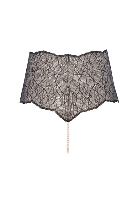 Bracli | Panty Parel String Zwart | Luxe Lingerie Maat Plus