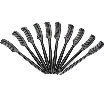 10 stuks Set Plastic Wimperkam Draagbaar Schoonheid Make-up Wimper Scheider Tool gray