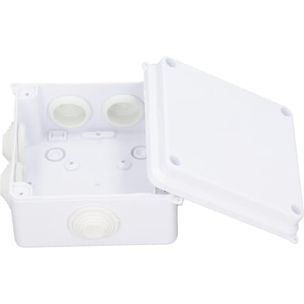 Verdeeldoos 100x100x70mm IP65 Waterdicht Voorboord Elektrische Behuizing met Rubberen Stop voor