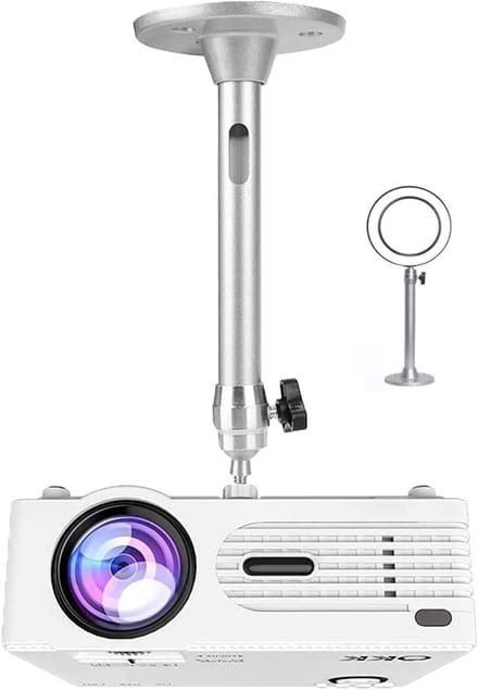 Projector Beugel - Halter - Thuisbioscoop - 360 Graden Draaibaar - 22 cm Lengte - Verzilverd
