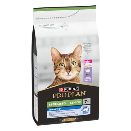 Pro Plan Sterilised Senior - Kattenvoer Droogvoer - Kalkoen - 1.5 kg