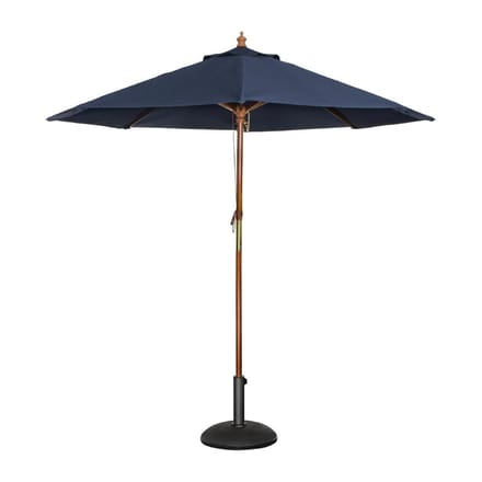 Bolero ronde donkerblauwe parasol 2,5 meter
