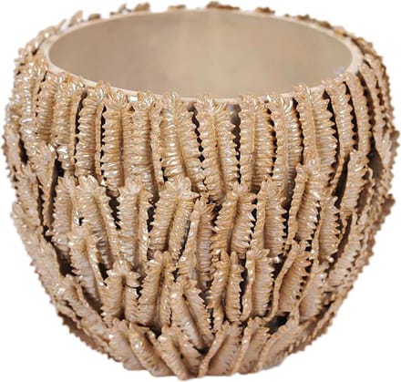 Rasteli Bloempot Koraalrif Bruin-Beige D 21 cm H 18 cm‎‎