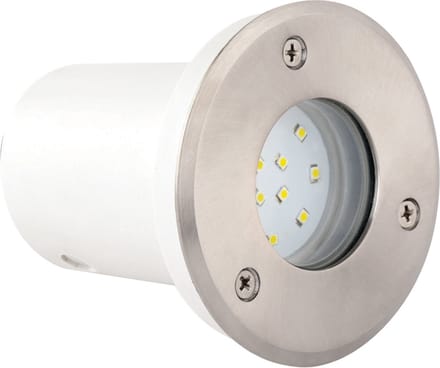 LED Grondspot - Inbouw Rond 1.2W - Waterdicht IP67 - Blauw - RVS - Ø95mm