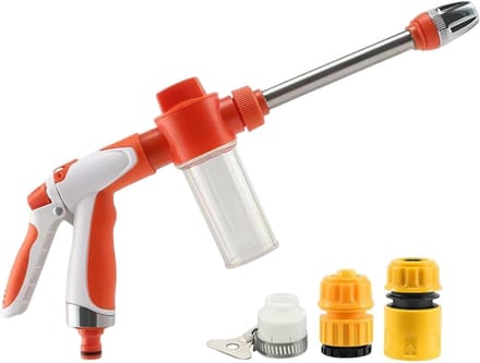 Hogedrukreiniger - Autowasmachine Sproeier - Voertuig Reinigen - Verstelbare Sproeihoek - 38.5 x 15 x 9 cm - Grijs