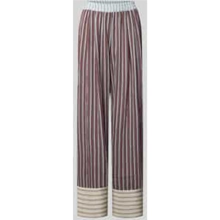 Broek in all-over look met elastische band