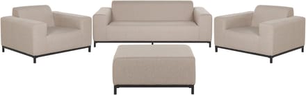 ROVIGO - Loungeset voor 5 - Zandbeige - Polyester