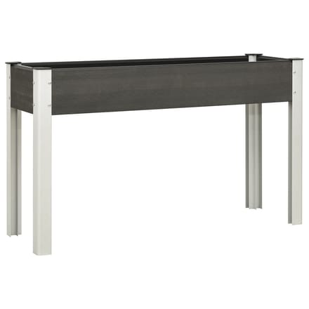 vidaXL - Plantenbak - verhoogd - 120x40x75 - cm - HKC - grijs