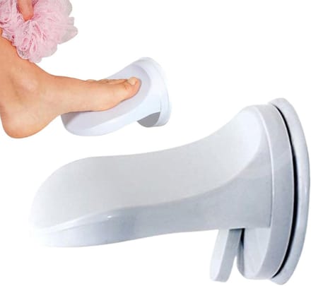 Douche Beensteun - Antislip Voetsteun - Scheren Benen - Zuignap Bevestiging - Ruimtebesparend - Zwart