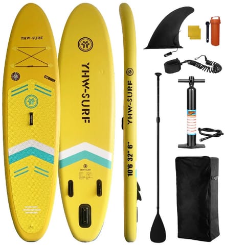 Bovista Sup Board - Opblaasbaar - Supboard - Sup Boards - Paddle - Kayak - 320cm - Geel