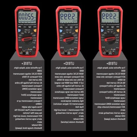 Digitale Multimeter - Stroommeter Spanningmeter - Elektra Meten - True RMS Meting - 1000V - Grijs