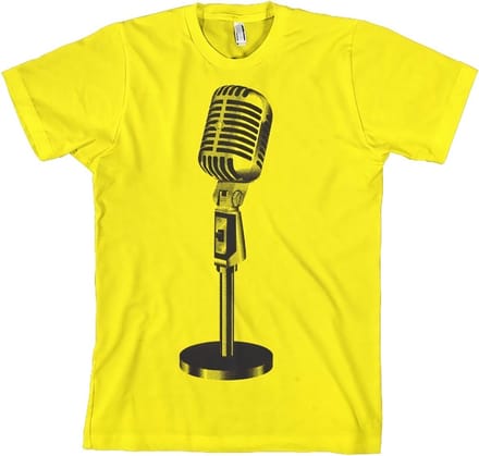 Hybris Oldschool- Micro, tel.on, e-T-shirt geel
