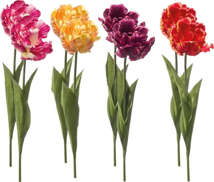 Emerald - Kunstbloem Tulp Paris 66cm - Set van 8 - Kunstplant voor binnen