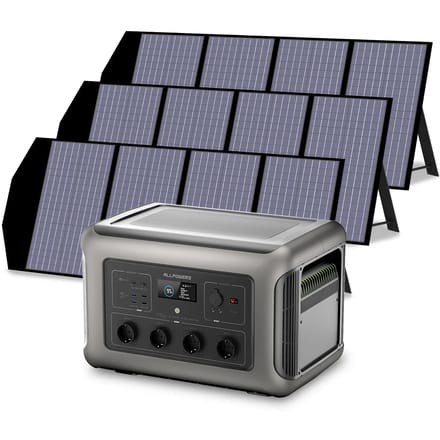 ALLPOWERS Solar Generator Kit 3500W (R3500 V2 + SP029 140W Solar Panel) - R3500+3PCS SP029 140W Solar Panel