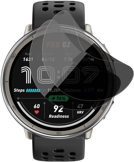 Privacy Screenprotector geschikt voor Amazfit Active 2 Round - 2x FlexGuard Screen Protector