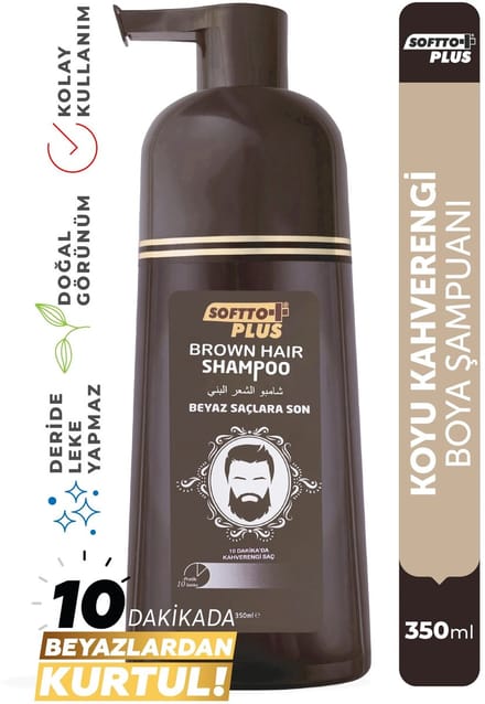 Softto Plus-Brown Hair Shampoo-350ml
