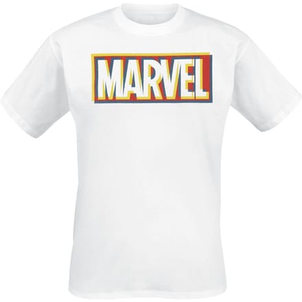 Marvel - Disney T-shirt - Glitch Logo - S tot XXL - voor Mannen - wit