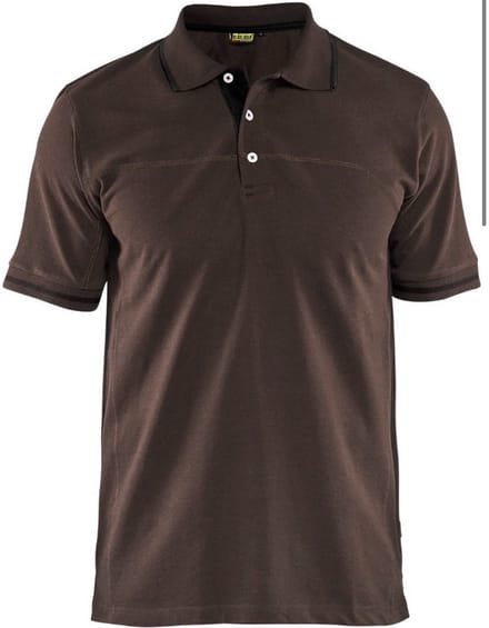 Blåkläder 3389-1050 Poloshirt Bruin/Zwart maat XL