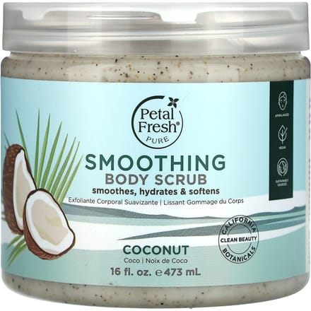 Petal Fresh, Smoothing Body Scrub, Coconut, 16 oz (473 ml)