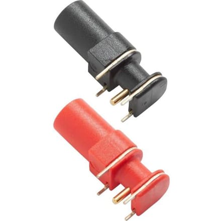 Pomona Electronics 73099-2 R/A 4 mm montageveiligheidsbus voor PCB Rood
