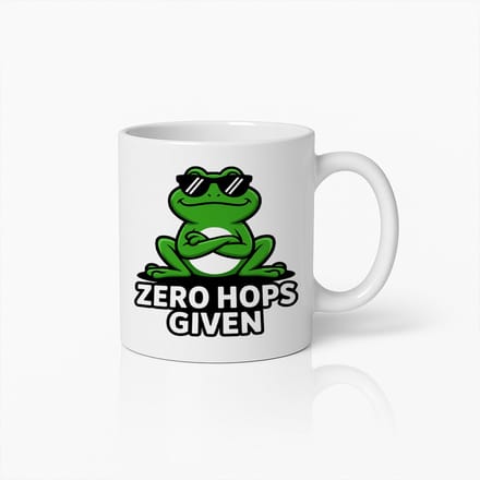 Grappige Kikker Mok 330ml – Zero Hops Given Koffiebeker