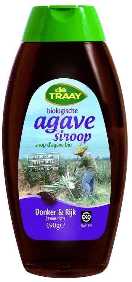 Traay Agavesiroop donker en rijk bio 490 Gram