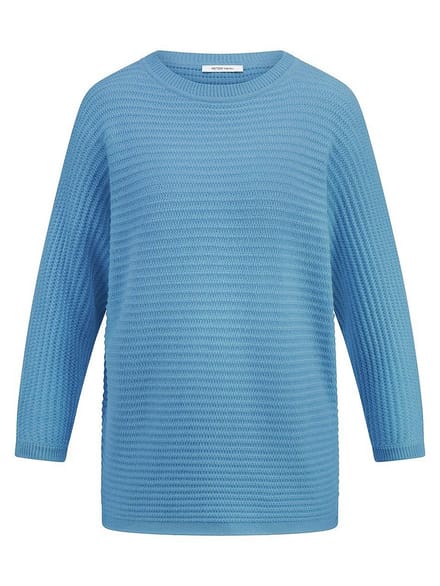 Trui een boothals Van Peter Hahn blauw