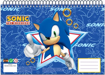 Sonic the Hedgehog Rush Sonic the Hedgehog A/4 spiraal schetsboek, 30 bladen