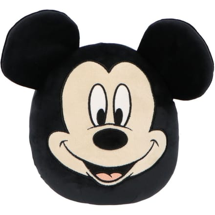 Mickey Mouse Squishy 22 cm - Knuffel - Zachte stof - Zwart