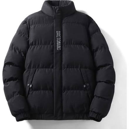 Gewatteerd Heren Winter Gewatteerd Jack Verdikt Jongens Brood Gewatteerd Jack 5XL zwart