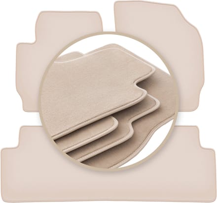PREMIUM beige vloermatten voor: Ford Maverick MK2 SUV 2004-2007