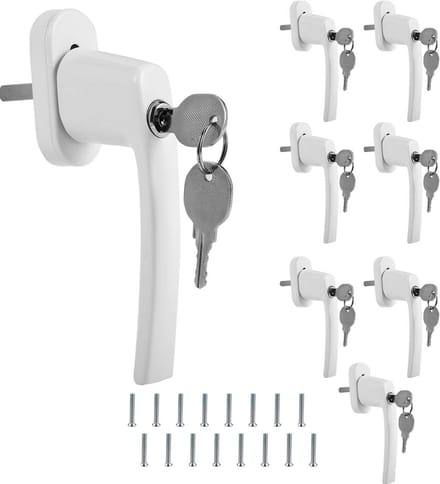Afsluitbare aluminium raamgreep met sleutel - Veiligheidsraamgreep voor optimale kinderveiligheid