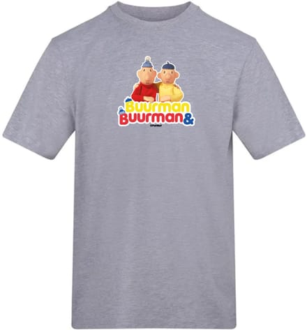 Hingly T-shirt Buurman & Buurman Logo Grijs Maat: M