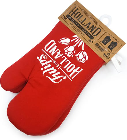 Oven Handschoenen - Rood - Holland - Souvenir - Een Paar
