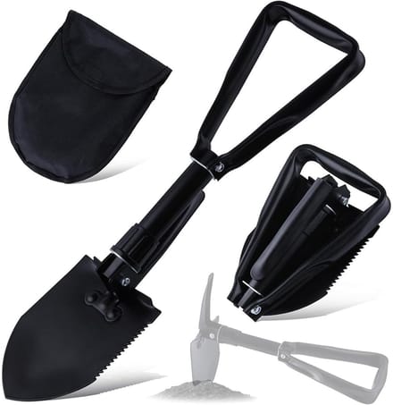 Dailygoods- Opvouwbare Schop Hoog Koolstofstaal - Draagbare Camping Schep - Multi Tool - Wandelen - Graven - Noodgevallen