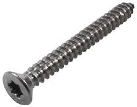 Plaatschroef rvs a4 6,3x32 mm torx platkop din7982 ( a 200 st )