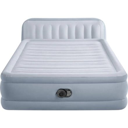 Intex Ultra Plush Tweepersoons Luchtbed met Hoofdbord & Met Ingebouwde Motorpomp 152×236×86 cm